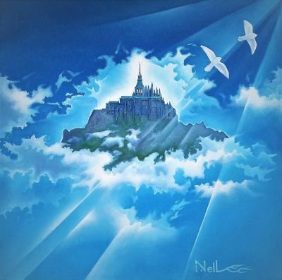 Artiste peintre belge isabelle nell mont saint michel