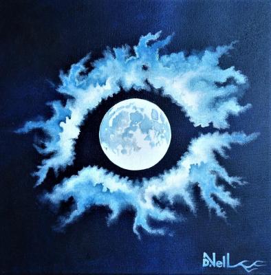 Artiste peintre belge isabelle nell oeil de lune
