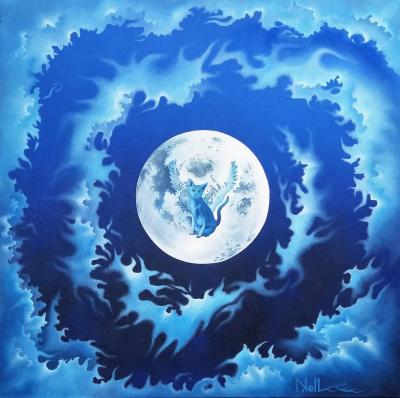 Artiste peintre belge isabelle nell prince de la lune