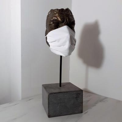 Masque sculpture artiste plasticienne isabelle nell